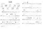 download the accordion score Zaza (Chant : Andrex / Paul Dalbret / Anny Flore / Mistinguett / Georgette Plana) (Fox Trot) in PDF format