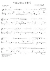 download the accordion score Vacances d'été (Valse) in PDF format