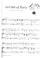 télécharger la partition d'accordéon Get out of town (Du Film : Leave it to me) (Arrangement : Dr Albert Sirmay) (Chant : Ella Fitzgerald) (Slow) au format PDF