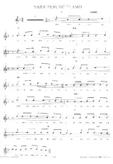 download the accordion score Sarà perché ti amo (Chant : Ricchi e Poveri) (Relevé) in PDF format