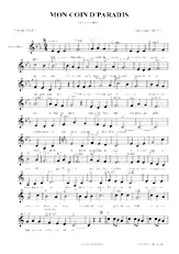 descargar la partitura para acordeón Mon coin d' paradis (Valse Chantée) en formato PDF
