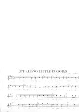 télécharger la partition d'accordéon Git along little doggies (Arrangement : Frank Rich) (Interprètes : The Kingston Trio) (Valse) au format PDF