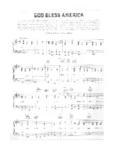 télécharger la partition d'accordéon God bless America (Chant : Kate Smith) (Marche) au format PDF