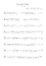 download the accordion score Tes yeux Tango (Tango Chanté) in PDF format