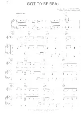 scarica la spartito per fisarmonica Got to be real (Chant : Cheryl Lynn) (Disco) in formato PDF