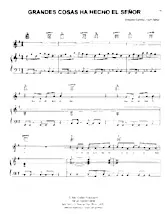 download the accordion score Grandes cosas ha hecho el Señor (Chant : Marcos Witt) (Gospel) in PDF format