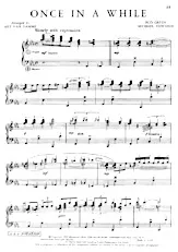 download the accordion score Once in a while (Chant : Nat King Cole) (Arrangement : Art Van Damm) (Accordéon) (Slow) in PDF format