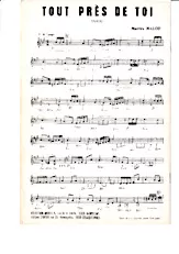scarica la spartito per fisarmonica Tout près de toi (Tango) in formato PDF