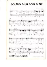 descargar la partitura para acordeón Boléro d'un soir d'été en formato PDF