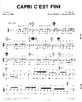 descargar la partitura para acordeón Capri c'est fini (Slow Rock) en formato PDF