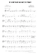 descargar la partitura para acordeón De la Bretagne aux Hauts de France (Fox Trot) en formato PDF