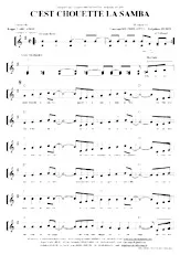 scarica la spartito per fisarmonica C'est chouette la samba in formato PDF