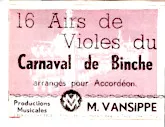descargar la partitura para acordeón 16 airs de violes du carnaval de Binche en formato PDF
