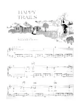télécharger la partition d'accordéon Happy Trails (Chant : Roy Rogers) (Slow Fox-Trot) au format PDF