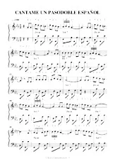 scarica la spartito per fisarmonica Cantame un pasodoble Español (Chant : Lolita Sevilla) (Paso Doble) in formato PDF