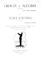 download the accordion score Aqui, España (Orchestration) (Paso Doble) in PDF format