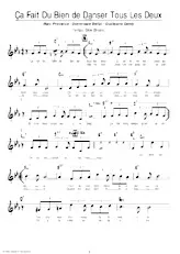 descargar la partitura para acordeón Ça fait du bien de danser tous les deux (Slow) en formato PDF