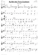 descargar la partitura para acordeón Au bal des trois couleurs (Quick Step) en formato PDF