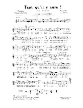 scarica la spartito per fisarmonica Tant qu'il y aura ! (Fox Marche) in formato PDF