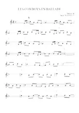 download the accordion score Les cowboys en ballade in PDF format