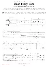 descargar la partitura para acordeón Close every door en formato PDF