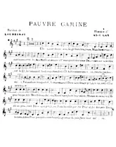 descargar la partitura para acordeón Pauvre gamine en formato PDF