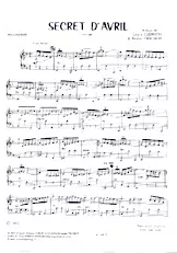 download the accordion score Secret d'Avril (Valse) in PDF format