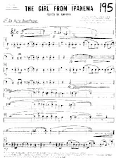 télécharger la partition d'accordéon The Girl From Ipanema (Garóta De Ipanema) (Arranged by: Glenn Osser) (For Big-Band) au format PDF