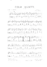 télécharger la partition d'accordéon Coeur musette (Valse) au format PDF