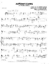 télécharger la partition d'accordéon Autumn Leaves (Les Feuilles Mortes) (Arranged by : Peter Blair) (Big-Band Parts) au format PDF