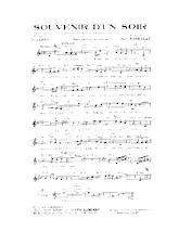 télécharger la partition d'accordéon Souvenir d'un soir (Boléro) au format PDF