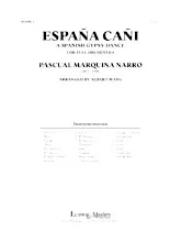 télécharger la partition d'accordéon España cañi (Arrangement : Albert Wang) (Orchestration) (Paso Doble) au format PDF