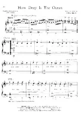 download the accordion score How deep is the Ocean (Arrangement : Cliff Scholl) (Slow) in PDF format
