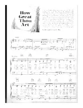 télécharger la partition d'accordéon How great Thou art (Chant : Elvis Presley) (Slow) au format PDF