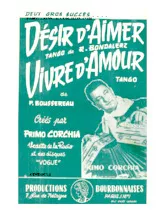 descargar la partitura para acordeón Vivre d'amour (Créé par Primo Corchia) (Tango) en formato PDF