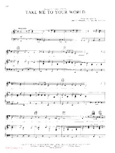 télécharger la partition d'accordéon Take me to your world (Chant : Tommy Wynette) au format PDF