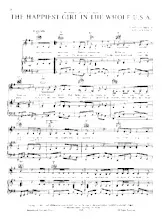 descargar la partitura para acordeón The happiest girl in the whole USA en formato PDF