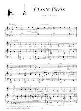 télécharger la partition d'accordéon I love Paris (Du Film : Can-Can) (Arrangement : Albert Sirmay) (Swing Madison) au format PDF