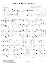 download the accordion score Chante beau merle (Polka) in PDF format