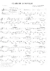 scarica la spartito per fisarmonica Clair de Lunéville (Boléro) in formato PDF