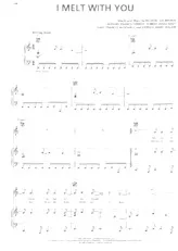 télécharger la partition d'accordéon I melt with you (Interprètes : Modern English) (Disco Rock) au format PDF