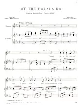 scarica la spartito per fisarmonica At the Balalaika in formato PDF