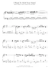 scarica la spartito per fisarmonica I want to hold your hand (Interprètes : The Beatles) (Boléro) in formato PDF