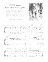 télécharger la partition d'accordéon I will never pass this way again (Chant : Glenn Campbell) (Slow Ballade) au format PDF