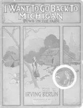 descargar la partitura para acordeón I want to go back to Michigan (Down on the Farm) (Slow Fox-Trot) en formato PDF
