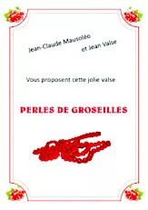 scarica la spartito per fisarmonica Perles de Groseilles (Valse) in formato PDF