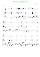 scarica la spartito per fisarmonica Blauwe korenbloemen (Arrangement : Luc Markey) (Chant : Zusjes de Roo) (Beguine) in formato PDF