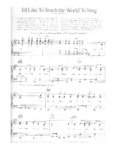 scarica la spartito per fisarmonica I'd like to teach the world to sing (In perfect harmony) (Interprètres : The New Seekers) (Slow Fox-Trot) in formato PDF