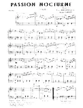 scarica la spartito per fisarmonica Passion Nocturne (Valse) in formato PDF