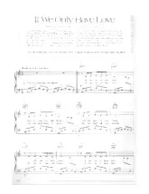 télécharger la partition d'accordéon If we only have love (Quand on a que l'amour) (Chant : Dionne Warwick / Johnny Mathis) (Slow) au format PDF